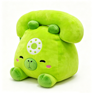 Unique plush cute room decor <b>telephone</b> plush, novelty gift pig phone plush, desk decor stuffed phone plush - Product Image 6