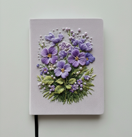Nouveauté Unique : Journal de Luxe en Velours Fait Main, Couleurs/Tailles Personnalisables A5/A6, Logo Personnalisé, Agenda Scolaire, Cadeau de Mariage