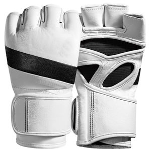 Profesional de alta calidad de cuero PU medio dedo MMA guantes personalizados al por mayor entrenamiento hombres guantes de boxeo artes marciales boxeo - Product Image 2
