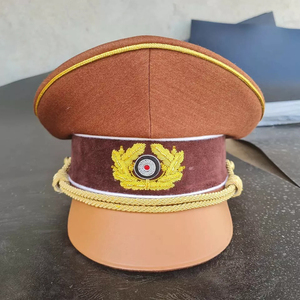 Cosplay Oficer Peaked Hat Caps Costume Party Dress up Flat Hat W Badge Halloween Party Unifrm Accesorios - Product Image 6