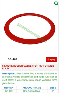 Silicone Rubber Gasket for Perforated <b>Flask</b> GS 469 Jewelry Tools for Jewelers - Product Image 2