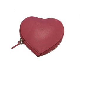 2023 Zip Closure <b>Coin</b> <b>Purse</b> Fashionable Heart Shape Genuine Leather New Style <b>Coin</b> Case - Product Image 1