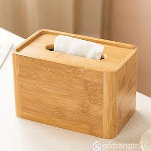 Elegante Caja de Pañuelos de Madera Minimalista, Acabado Pulido Hecho a Mano, Diseño Rectangular Simple, Apta para Entornos de Trabajo Modernos, Duradera - Product Image 2