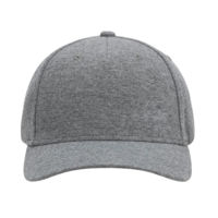 Gorra de Béisbol Unisex Gris de 6 Paneles, 100% Algodón Jersey, Ajustable, Informal, para Adultos, Color Sólido, para las Cuatro Estaciones
