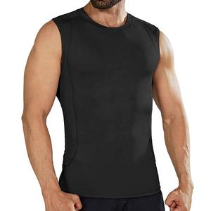 Ropa de gimnasio para hombre 2024, camisa de entrenamiento atlético de secado rápido de manga corta, compresión transpirable de poliéster satinado ecológico - Product Image 3