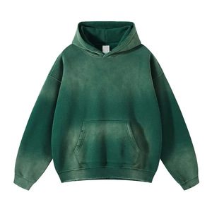 Sweat-shirts pour hommes en polaire délavée, grande taille, best-sellers pour l'hiver - Coupe-vent, respirant, tailles et couleurs personnalisables - Product Image 3