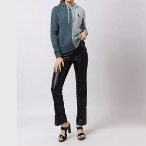 Custom Made New Arrival Your Own Design OEM ODM Service Ladies Color Block Hoodie 2024 New Arrival Zip up Hoodies para la venta - Product Image 2