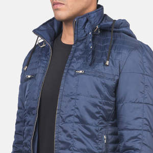 Chaqueta Cortavientos Acolchada Azul con Capucha Alps, Casual, de Cuero Tejido, con Cierre de Cremallera, Impermeable, Tallas XS-6XL, Primavera-Otoño - Product Image 6
