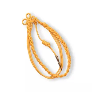 OEM Bullion Wire Aiguillette Shoulder Cord Gold Silk Cotton con punte in metallo in Aiguillettes dorate