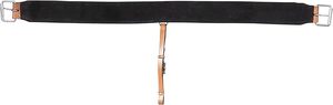 Premium cuero genuino caballo occidental Cinch flanco trasero circunferencia personalizada para caballo de alta equitación ligero de alta calidad negro - Product Image 4