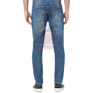 Pantalones vaqueros al por mayor con MOQ bajo para hombre, pantalones vaqueros de diseño personalizado de última moda para la venta - Product Image 4