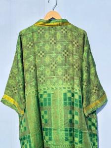 Kimono indio de seda hecho a mano, bata de salón de playa informal Unisex, suministro de ODM para accesorios de ropa musulmana tradicional, estilo Vintage - Product Image 4