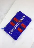 Porte-monnaie en perles fait main amusant et élégant Mini pochette pour les essentiels comme les pièces de monnaie, les cartes Cadeau parfait pour les femmes Petite pochette en tissu unique