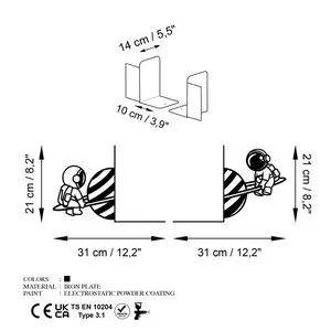 Porte-livre 3D en aluminium plaqué or au design antique moderne pour bureau, sculpture haute résistance, Zahid Exports - Product Image 3