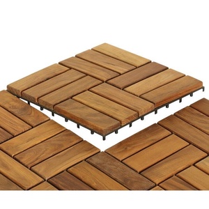 Viet Wood Tuiles de terrasse à emboîtement en bois d'acacia Design contemporain pour revêtement de sol intérieur et extérieur Produit de terrasse de qualité supérieure - Product Image 1