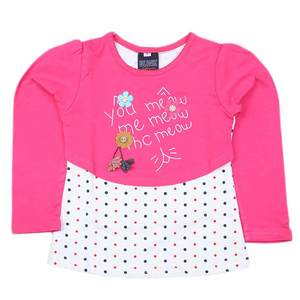 Camiseta de manga larga para niñas, 2 piezas - Rosa oscuro - Product Image 1