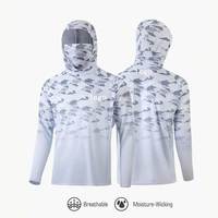 Poisson chemises à capuche vêtements de pêche séchage rapide maillot de pêche Performance Sublimation manches longues Logo personnalisé hommes taille sur mesure