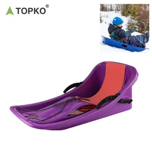 TOPKO सर्दियों खेल टिकाऊ बच्चों और वयस्कों के लिए प्लास्टिक बर्फ स्लेज नाव बोर्ड स्लेज आउटडोर खेल बर्फ स्लेज