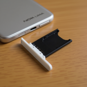 ถาดใส่ซิมการ์ดสีขาวของแท้สำหรับโนเกีย ลูเมีย 800 อุปกรณ์เสริมสำหรับจัดเก็บข้อมูลระดับพรีเมียม - Product Image 3