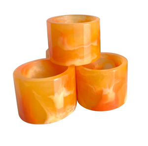 แหวนผ้าเช็ดปากทำจากเรซินใสสำหรับงานแต่งงานมีหลายสีให้เลือก - Product Image 4