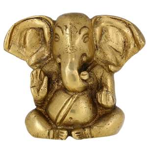 New Design Wholesale Supply Modern Handmade Brass Ganesh Sculpture with Best Quality for Prayer from India - Product Image 1