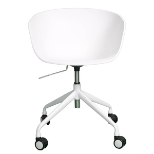 Chaise pivotante réglable en hauteur GAKH-53PP, design minimaliste, dossier en plastique, tissu en mousse, pour chambre à coucher, bureau à domicile, hôpital - Product Image 2