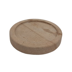 Nouveauté Assiette ronde en bois d'acacia Finition naturelle Plateau à vaisselle design de luxe et bol pour servir au restaurant - Product Image 4
