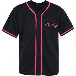 Ensembles de maillots de baseball personnalisés Chemise de softball Logo brodé cousu 100% Polyester antibactérien Séchage rapide Respirant Unisexe - Product Image 1