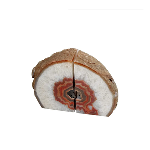 Serre-livres en pierre jaune cornaline Agate serre-livres en cristal serre-livres en pierres précieuses agate naturelle guérison chakra pierre cristal grossiste - Product Image 4