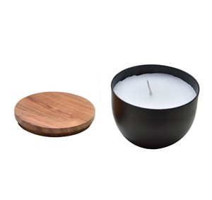 Wholesale Best Quality Custom Logo Black Metal Wax Candle <b>Jars</b> with Lids - Product Image 5