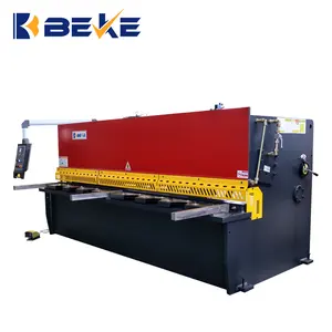 BEKE QC12 6*3200 sheet metal shearing machine steel plate cutter manual cutting machine price