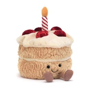Jellycat Pastel de Cumpleaños Divertido - L: 12 cm x W: 12 cm x H: 16 cm - Product Image 1