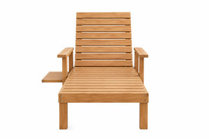 เก้าอี้อาบแดดไม้กลางแจ้งแบบกันน้ำสำหรับโรงแรมริมสระว่ายน้ำ - Product Image 3