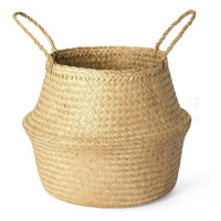 Panier de rangement en jonc de mer naturel, meilleur prix, durable, en raphia
