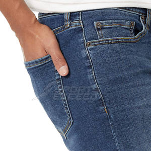 Shorts en jean décontractés en coton 100% sur mesure, nouveau style, couleur unie, fabriqués au Pakistan pour hommes - Product Image 6