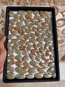 Piedra preciosa de jaspe de alta riolita Natural de grado AAA, piedra de cristal suelta hecha a mano, piedra preciosa Natural increíble, precio al por mayor - Product Image 4