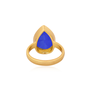 Bague en laiton dernier modèle bijoux tendances vente en gros de doublet quartz tanzanite bague en pierres précieuses pour femme cadeau pour elle - Product Image 2