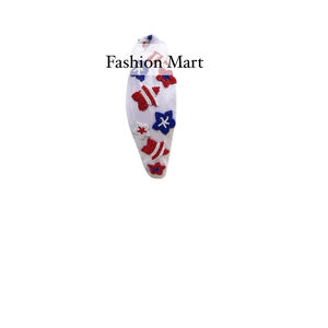 ที่คาดผมงานฝีมือพลาสติกลูกปัดพร้อมเลื่อมอุปกรณ์เสริมสำหรับวันเอกราช - Product Image 1