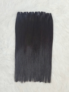 Extensiones de Cabello Vietnamita 100% Virgen Remy, Negro Natural, Liso y Sedoso, con Doble Trama a Máquina, Cabello Crudo con Cutícula 100% Alineada - Product Image 5