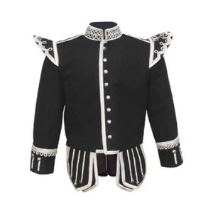 Personnaliser 100% Laine Nouveau Écossais Noir Piper Batteur Doublet Tunique Veste 2023 Doublet 100% Laine Doublet Veste - Product Image 3