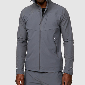 Custom Logo Polyester Zip up Set Men Reflective Tracksuits Streetwear Casual <b>Windbreaker</b> <b>Black</b> Tracksuit Mens - Product Image 4