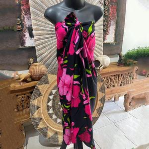 Pareo de playa personalizado para mujer Traje de baño Sarong de rayón con algodón modal Patrón personalizado Sarong de gasa de playa - Product Image 6