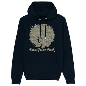เสื้อฮู้ดโอเวอร์ไซส์ของผู้ชายผ้าฝรั่งเศสระบายอากาศประดับพลอยเทียมพิมพ์ลายผ้าผสมสบายสำหรับฤดูหนาว - Product Image 1
