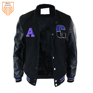 Veste de baseball universitaire pour homme, personnalisée, en laine polaire imprimée, imperméable et respirante, de haute qualité, vente en gros - Product Image 2