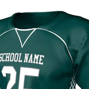 Uniformes de crosse à col en V Uniformes de crosse vierges à demi-manches de haute qualité - Product Image 4