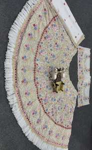 Readymade diseñador indio Lehenga Choli con Dupatta, red suave con lentejuelas bordadas, trabajo de boda, ropa de fiesta, traje de Bollywood - Product Image 4