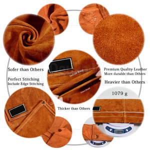 Tabliers de soudure en cuir personnalisés à 6 poches avec sangles extra longues réglables – Vente en gros - Product Image 6