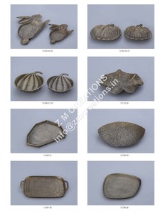 Platos y platos decorativos artesanales de Metal estilos personalizados bandejas de Metal accesorios para servir precio al por mayor cuencos decorados decoración del hogar - Product Image 6