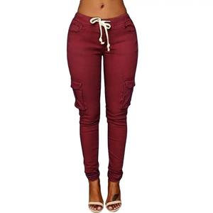 Top qualité élégant Cargo pantalon femmes personnaliser multi-poches 100% coton Cargo survêtement Slim Fit respirant pantalon - Product Image 4