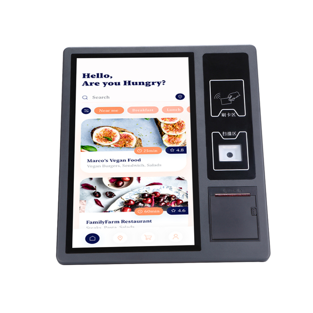21.5 Inch Self-Service Machine for Movie Theaters Optional Wifi with 80mm Printer and Scanner 21.5 Inch